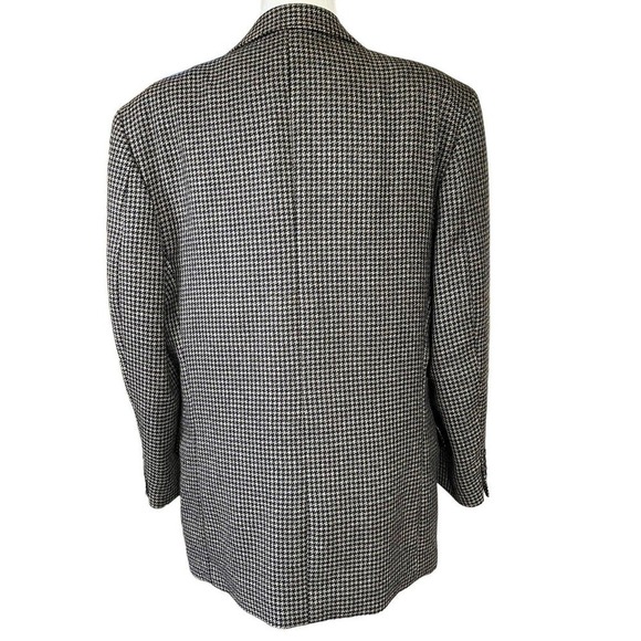 Dayton Hudson’s Marshall Field’s Vintage Men’s 100% Wool Blazer Coat Houndstooth - Picture 4 of 9